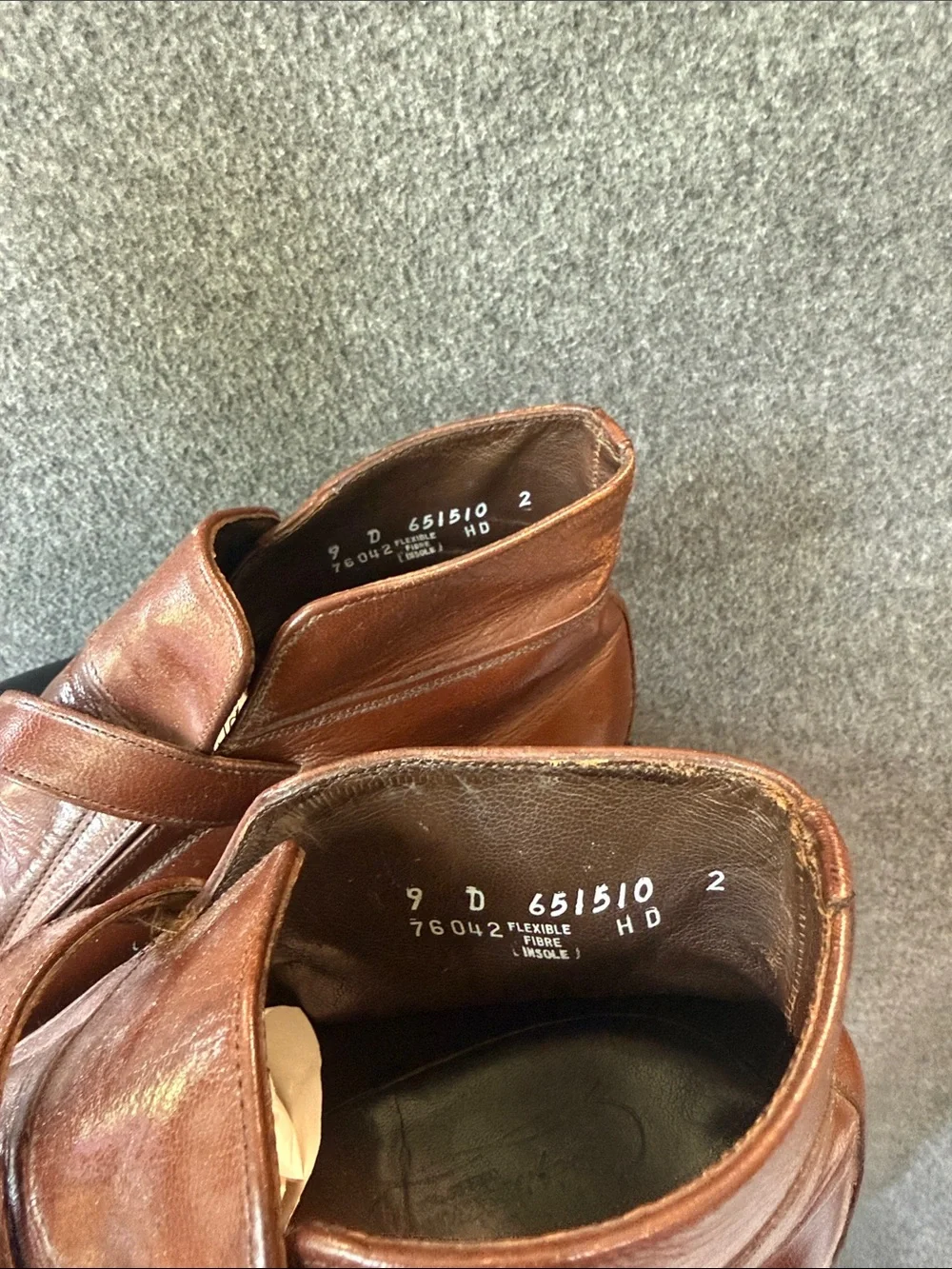 Florsheim Brown Leather Single Monk Strap Dress Shoes